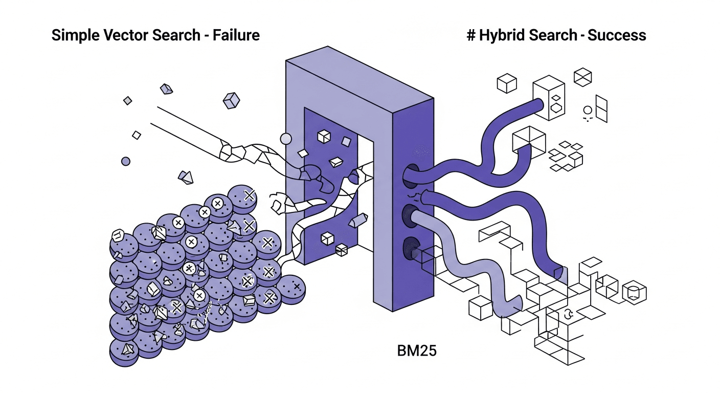 Why We Abandoned Simple Vector Search in RAG for Hybrid and Reranking