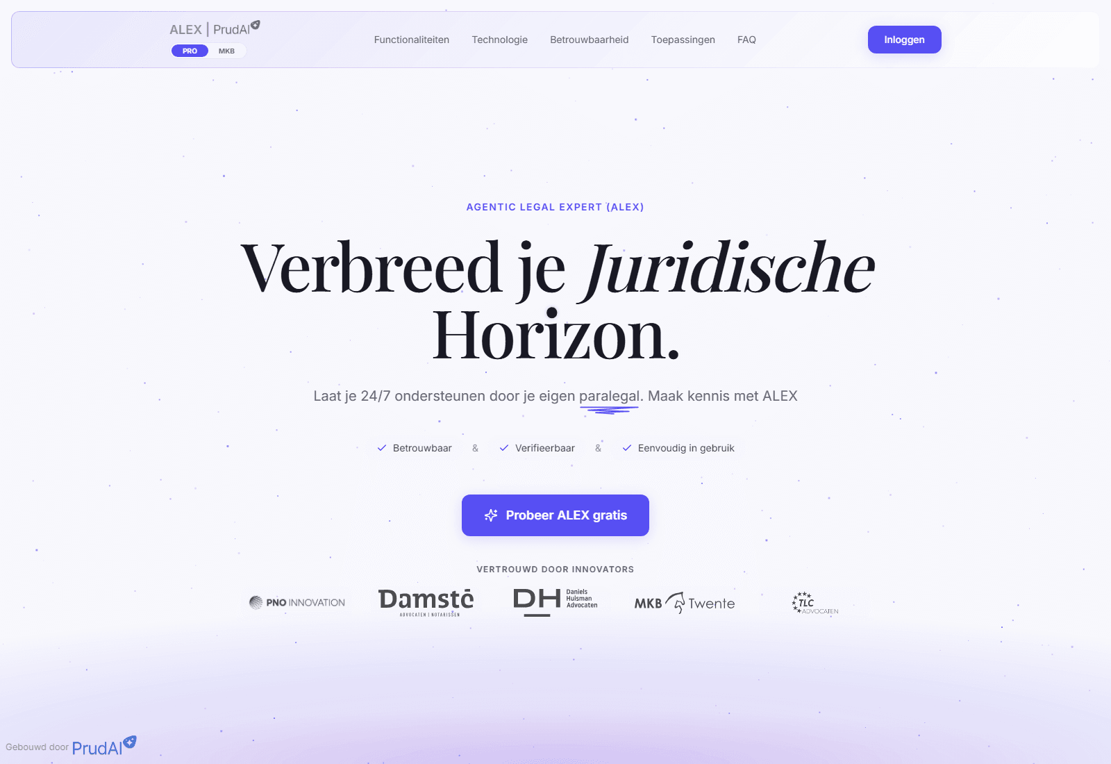 Lex Explanata Oraculo (LEO) landing page preview