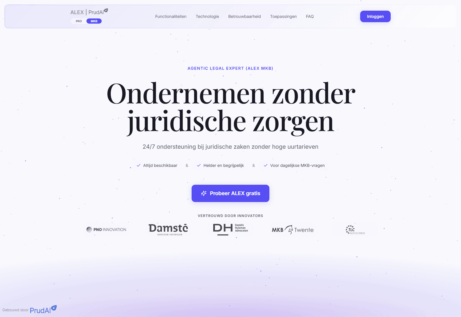 Lex Explanata Oraculo (LEO MKB) landing page preview